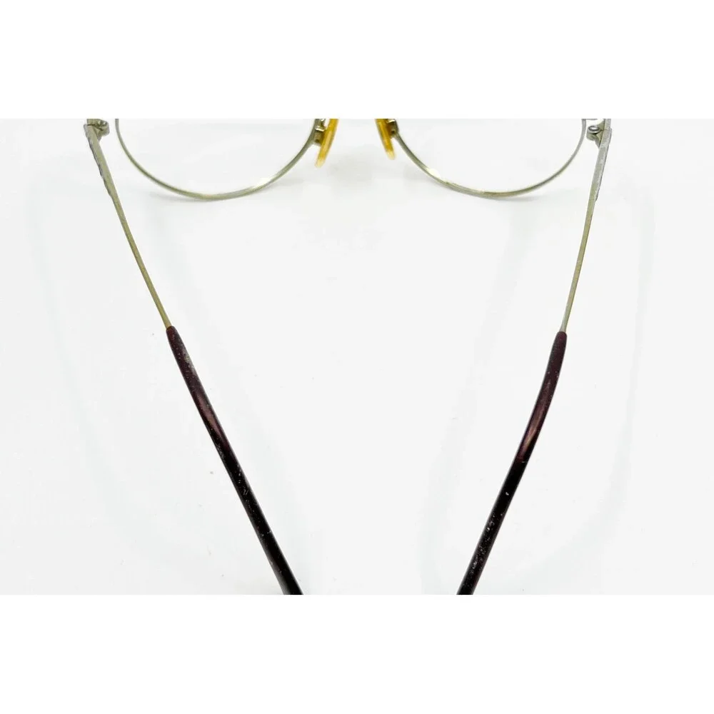 Tura Eyeglasses Women Gold Round Metal Mod 827 49-18